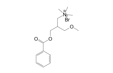 (+/-)-3-TRIMETHYLAMMONIUM-2-(METHOXYMETHYL)-1-PROPYL-BENZOATE_BrOMIDE