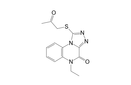 1-(2-Oxopropylthio)-5-ethyl-[1,2,4]triazolo[4,3-a]quinoxalin-4(5H)-one