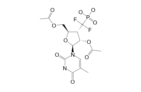 1-N-(2,5-DI-O-ACETYL-3-DEOXY-3-(DIHYDROXYPHOSPHONO)-DIFLUOROMETHYL-BETA-D-RIBOFURANOSYL)-THYMINE