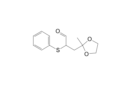 3-(2-methyl-1,3-dioxolan-2-yl)-2-(phenylthio)propanal