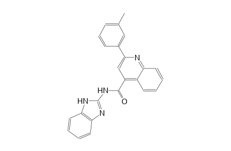 N-(1H-benzimidazol-2-yl)-2-(3-methylphenyl)-4-quinolinecarboxamide