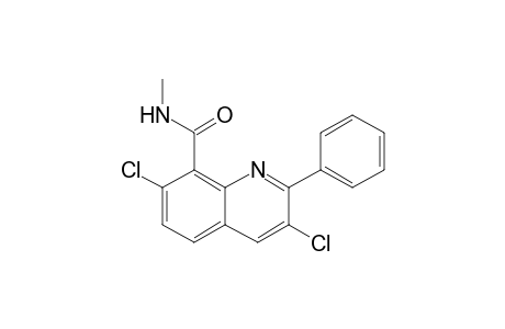 3,7-bis(chloranyl)-N-methyl-2-phenyl-quinoline-8-carboxamide