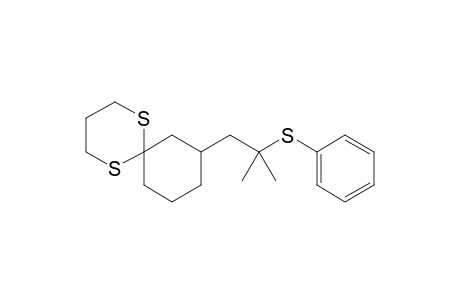8-(2-Methyl-2-(phenylthio)propyl)-1,5-dithiaspiro[5.5]undecane