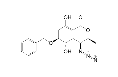 (3S,4S,5S,6S,10S)-4-Azido-6-benzyloxy-5,8-dihydroxy-3-methyl-5,6,7,4a-tetrahydroisochroman-1-one