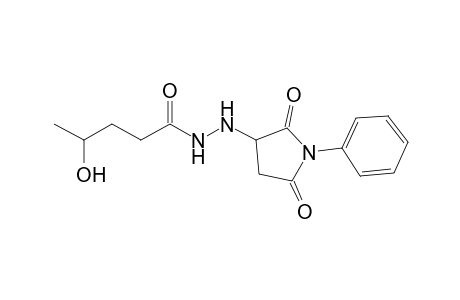 N'-(2,5-dioxo-1-phenyl-3-pyrrolidinyl)-4-hydroxypentanohydrazide