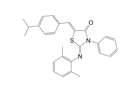 (2Z,5Z)-2-[(2,6-dimethylphenyl)imino]-5-(4-isopropylbenzylidene)-3-phenyl-1,3-thiazolidin-4-one
