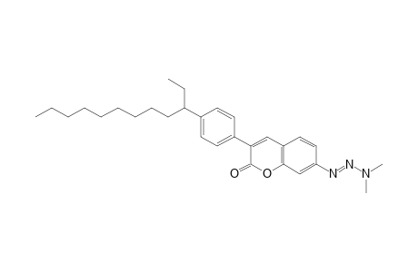 2H-1-benzopyran-2-one, 7-[3,3-dimethyl-1-triazen-1-yl]-3-[4-(1-ethyldecyl)phenyl]-