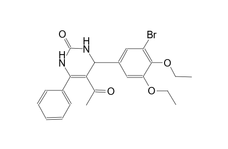 5-acetyl-4-(3-bromo-4,5-diethoxyphenyl)-6-phenyl-3,4-dihydro-2(1H)-pyrimidinone