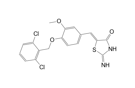 (5Z)-5-{4-[(2,6-dichlorobenzyl)oxy]-3-methoxybenzylidene}-2-imino-1,3-thiazolidin-4-one