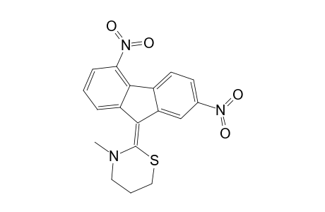 9-(3-METHYLTETRAHYDRO-2H-1,3-THIAZIN-2-YLIDENE)-2,5-DINITROFLUORENE