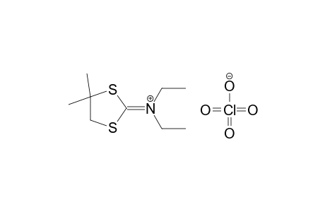 N-(4,4-dimethyl-1,3-dithiolan-2-ylidene)-N-ethylethanaminium perchlorate