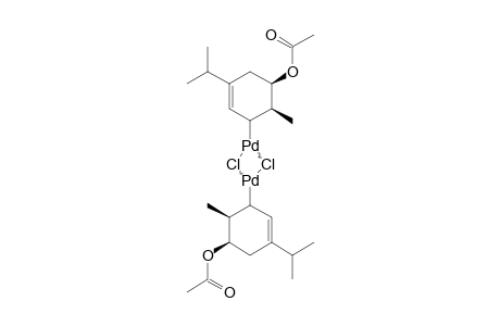 DI-(MY-CHLORO)-BIS-[(1,2,3-ETA)-5-ACETOXY-4-METHYL-1-(METHYLETHYL)-2-CYCLOHEXEN-1-YL]-DIPALLADIUM