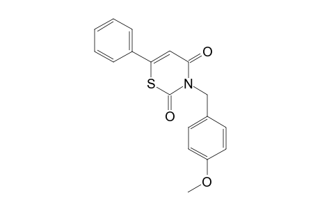 3-(4'-Methoxybenzyl)-2,3-dihydro-6-phenyl-2,4-diioxo-4H-1,3-thiazine