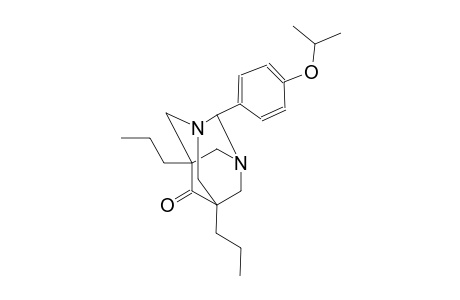 2-(4-isopropoxyphenyl)-5,7-dipropyl-1,3-diazatricyclo[3.3.1.1~3,7~]decan-6-one