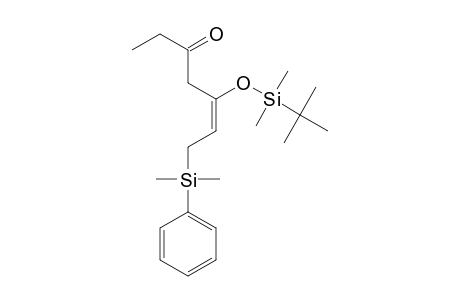 (E)-5-(tert-butyl-dimethylsilyl)oxy-7-(dimethyl-phenylsilyl)hept-5-en-3-one