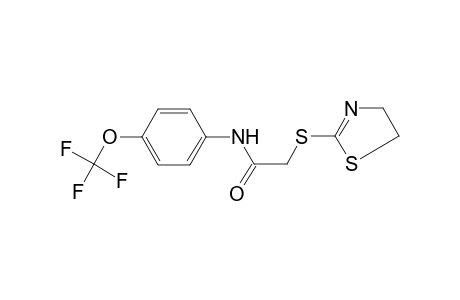 2-(4,5-Dihydro-1,3-thiazol-2-ylsulfanyl)-N-[4-(trifluoromethoxy)phenyl]acetamide