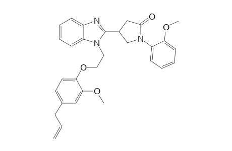 2-Pyrrolidinone, 1-(2-methoxyphenyl)-4-[1-[2-[2-methoxy-4-(2-propenyl)phenoxy]ethyl]-1H-1,3-benzimidazol-2-yl]-
