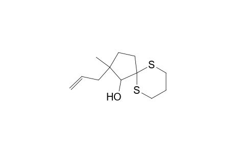 2-Allyl-2-methyl-6,10-dithiaspiro[4.5]decan-1-ol