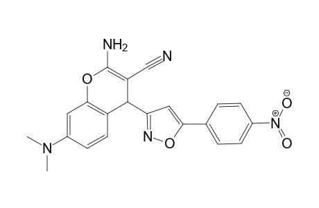2-Amino-3-cyano-7-dimethylamino-4-(5-(4-nitrophenyl)-isoxazol-3-yl)-4H-chromene