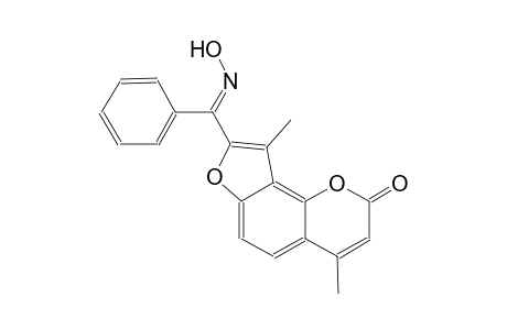 8-[(E)-(Hydroxyimino)(phenyl)methyl]-4,9-dimethyl-2H-furo[2,3-H]chromen-2-one