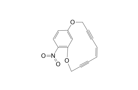 (6Z)-13-nitro-2,11-dioxabicyclo[10.3.1]hexadeca-1(16),6,12,14-tetraen-4,8-diyne