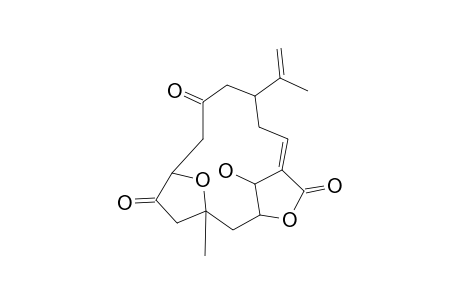 SINULEPTOLIDE;(1R,5R,8R,10S,11R)-11-HYDROXY-1-ISOPRENYL-8-METHYL-3,6-DIOXO-5,8-EPOXYCYClOTETRADEC-12-ENE-10,12-CARBOLACTONE