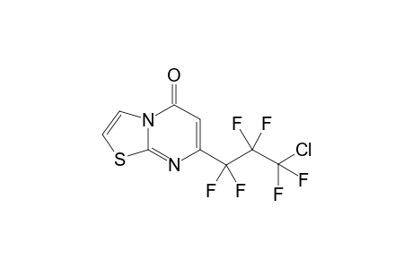 7-(3-Chloro-1,1,2,2,3,3-hexafluoro-propyl)thiazolo[3,2-a]pyrimidin-5-one