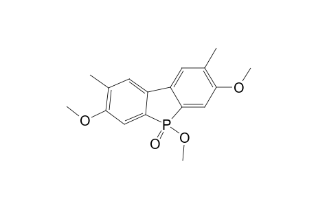 5H-Benzo[b]phosphindole, 3,5,7-trimethoxy-2,8-dimethyl-, 5-oxide