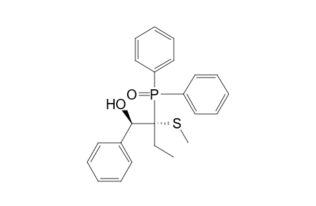 Benzenemethanol, .alpha.-[1-(diphenylphosphinyl)-1-(methylthio)propyl]-, (R*,R*)-