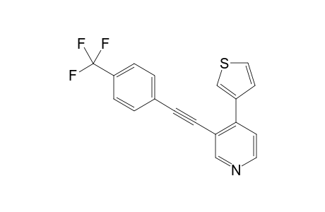 4-(Thien-3-yl)-3-((4-(trifluoromethyl)phenyl)ethynyl)pyridine