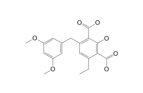 4-(3',5'-DIMETHOXYBENZYL)-6-ETHYL-2-HYDROXYISOPHTHALIC-ACID