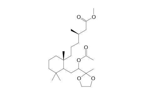 Methyl 7(r,s)-7-acetoxy-8,8-ethylendioxy-8,9-seco-labdan-15-oate