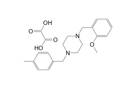 1-(2-methoxybenzyl)-4-(4-methylbenzyl)piperazine oxalate