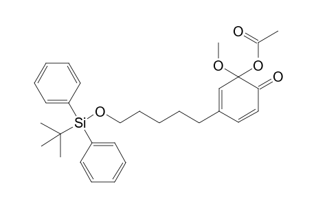 2-Acetoxy-2-methoxy-4-[5-(tert-butyldiphenlsiloxy)pentyl]cyclohexadienone