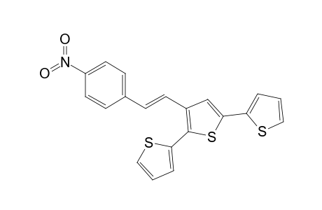 3-[(E)-2-(4-nitrophenyl)ethenyl]-2,5-dithiophen-2-yl-thiophene