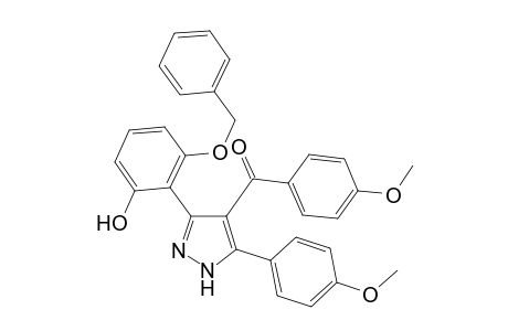 3-(2-Benzyloxy-6-hydroxy-phenyl)-4-(4-methoxybenzoyl)-5-(4-methoxyphenyl)pyrazole