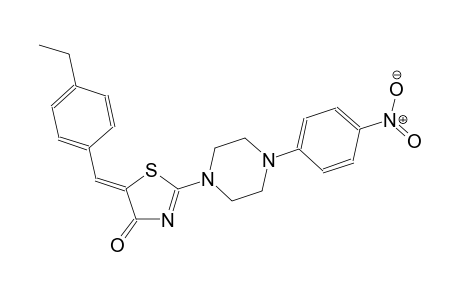 (5Z)-5-(4-ethylbenzylidene)-2-[4-(4-nitrophenyl)-1-piperazinyl]-1,3-thiazol-4(5H)-one