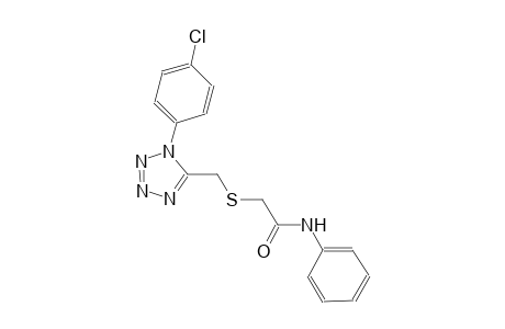 acetamide, 2-[[[1-(4-chlorophenyl)-1H-tetrazol-5-yl]methyl]thio]-N-phenyl-