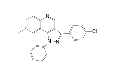 1H-pyrazolo[4,3-c]quinoline, 3-(4-chlorophenyl)-8-methyl-1-phenyl-