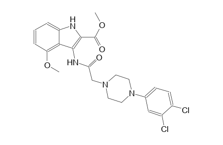 methyl 3-({[4-(3,4-dichlorophenyl)-1-piperazinyl]acetyl}amino)-4-methoxy-1H-indole-2-carboxylate