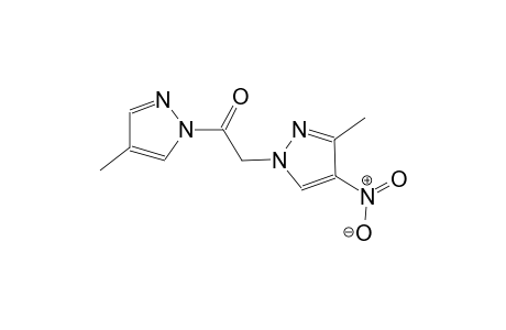 3-methyl-1-[2-(4-methyl-1H-pyrazol-1-yl)-2-oxoethyl]-4-nitro-1H-pyrazole