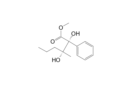 Benzeneacetic acid, .alpha.-hydroxy-.alpha.-(1-hydroxy-1-methylbutyl)-, methyl ester, (R*,R*)-