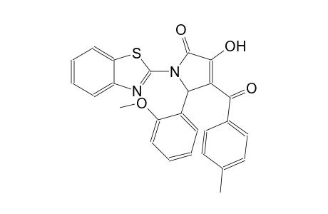 1-(1,3-benzothiazol-2-yl)-3-hydroxy-5-(2-methoxyphenyl)-4-(4-methylbenzoyl)-1,5-dihydro-2H-pyrrol-2-one