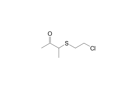 2-Butanone, 3-[(2-chloroethyl)thio]-