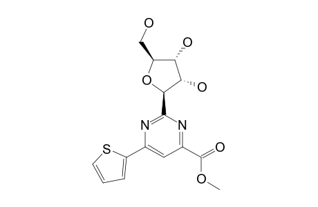 METHYL-2-(BETA-D-RIBOFURANOSYL)-6-(2-THIENYL)-PYRIMIDINE-4-CARBOXYLATE