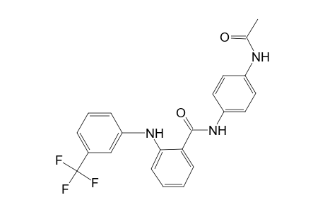 Benzamide, 2-(3-trifluoromethylphenylamino)-N-(4-acetylaminophenyl)-
