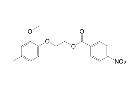 2-(2-methoxy-p-tolyloxy)ethanol, p-nitrobenzoate