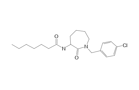 N-[1-(4-Chlorobenzyl)-2-oxoazepan-3-yl]heptanamide