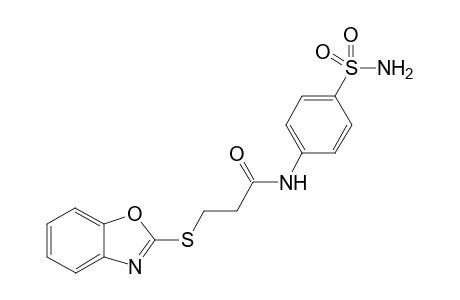 3-(Benzoxazol-2-ylthio)-N-(4-sulfamoylphenyl)propanamide
