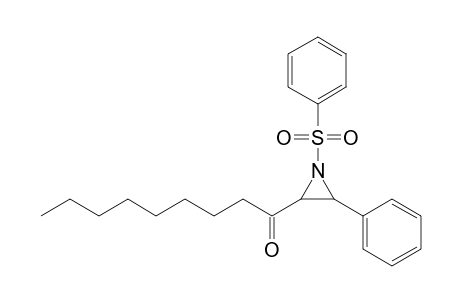N-(Benzenesulfonyl)-2-(1-oxononyl)-3-phenylaziridine